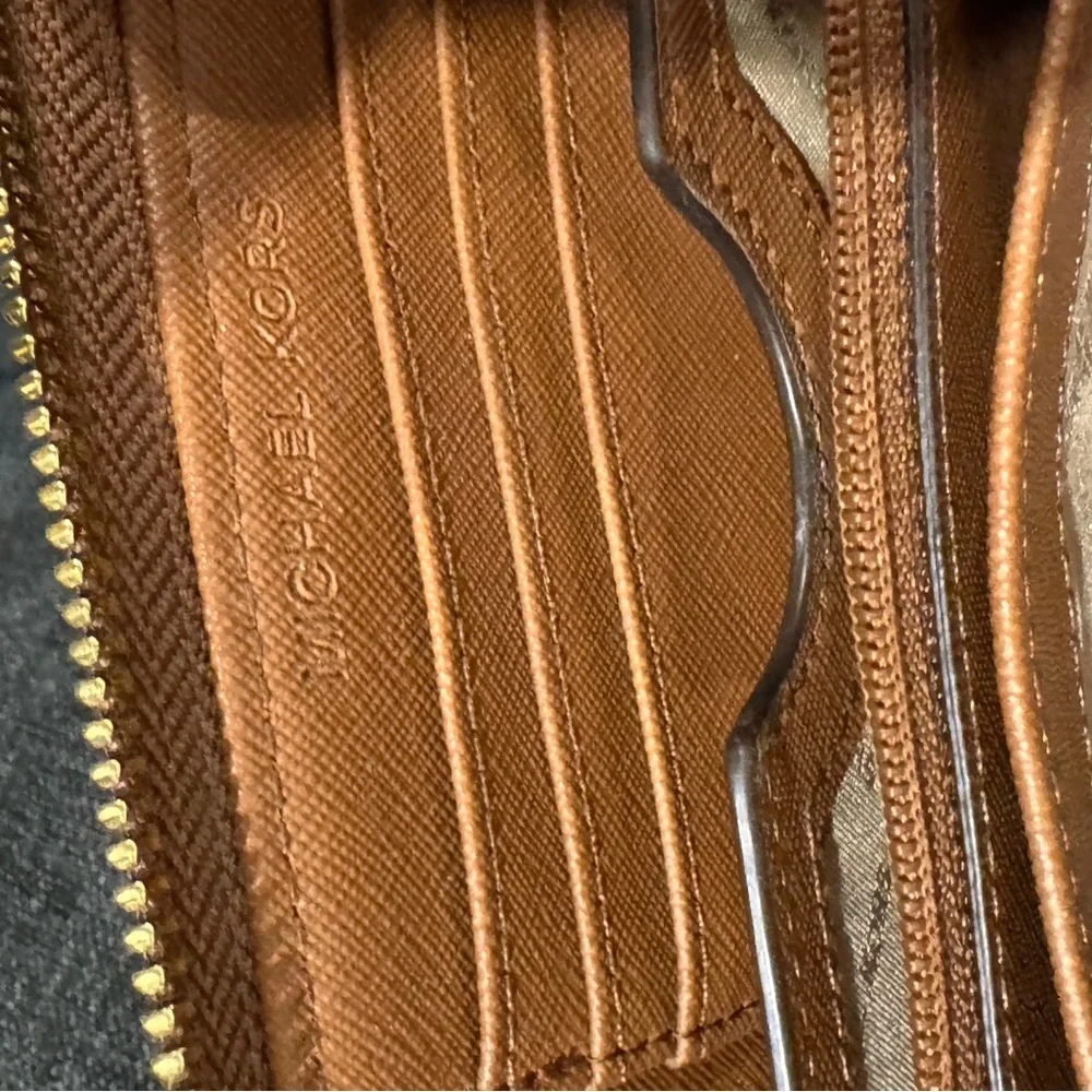 Michael Kors Camel Zip Wallet